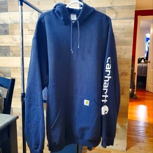 Carhartt - Mens Loosefit Mid Weight Logo Hoodie - XLT